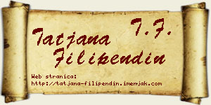 Tatjana Filipendin vizit kartica